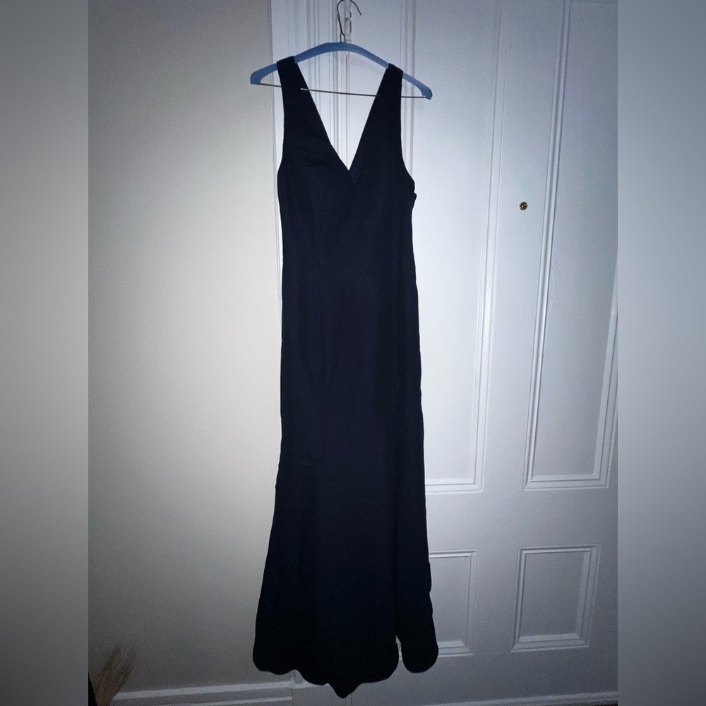 Dessy Collection Bella Bridesmaids Dress BB116 | Crepe | Midnight Navy - Picture 8 of 9